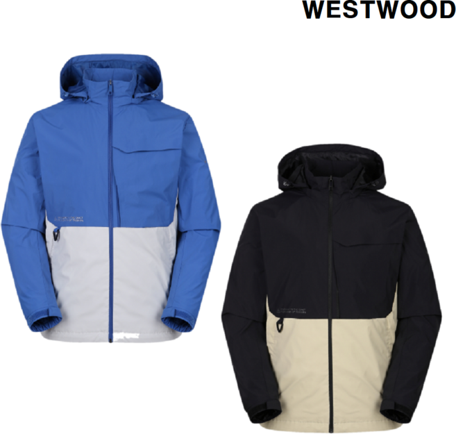 웨스트우드 WESTWOOD 남성 배색 2L 방풍자켓