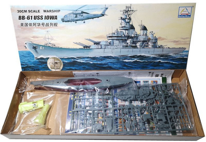 전함 모형 항공모함 장식품 세계대전, 80906 아이오와, 모델 + 도구 세트 조립, 1개