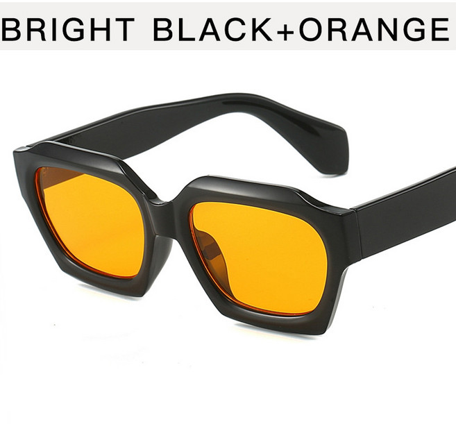 유럽과 미국 스타일의 볼드한 프레임 선글라스 개성있는 폴리곤 스트리트 패션 심플 남녀 트렌드 안경