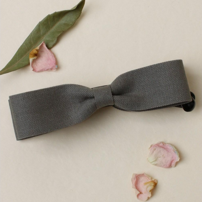 초콜리트쥬얼리 듀잇 21컬러 코듀로이 비비드 심플 리본 바나나핀