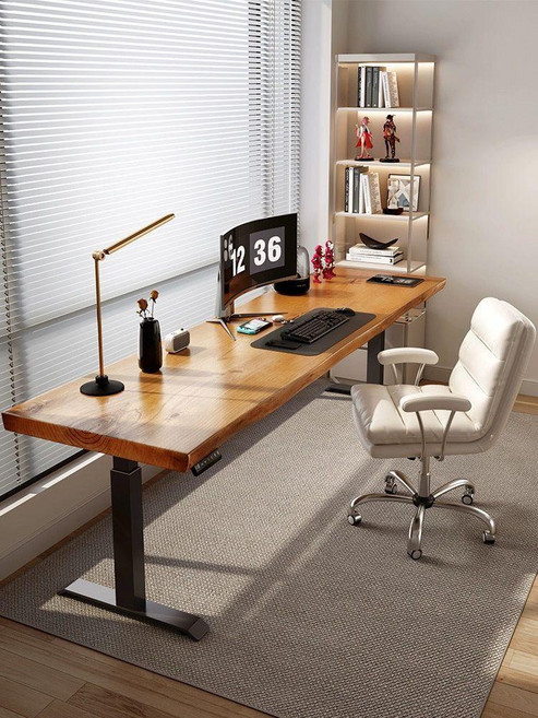 모션데스크 학습 사무실, 전동 듀얼 모터 67-134cm 블랙