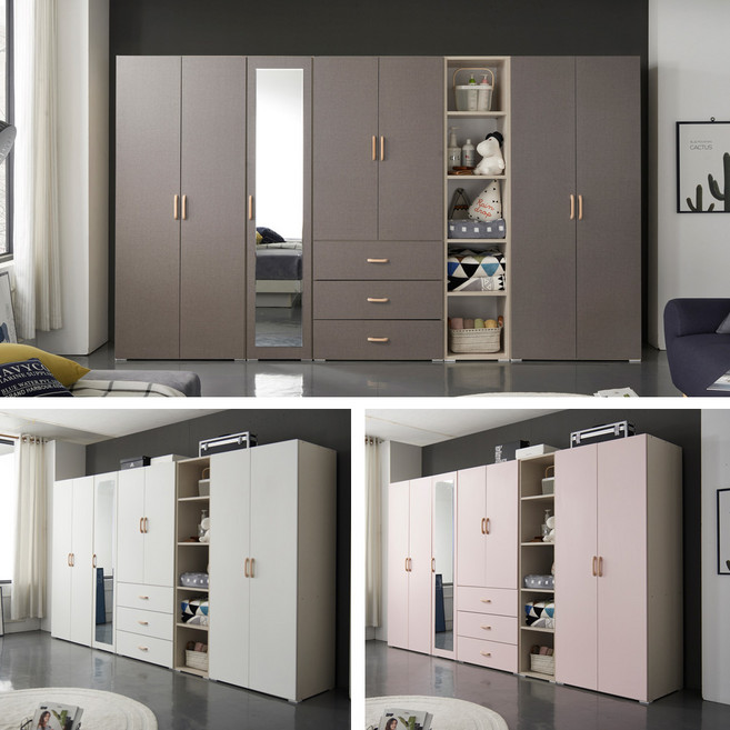 [케이컴퍼니본사] 이음3200모듈시스템장롱풀세트, 메이플