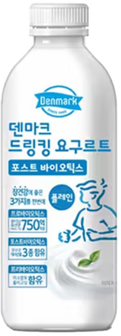 덴마크 드링킹요구르트 플레인 750mLx6병/대용량/무배, 6개, 750ml