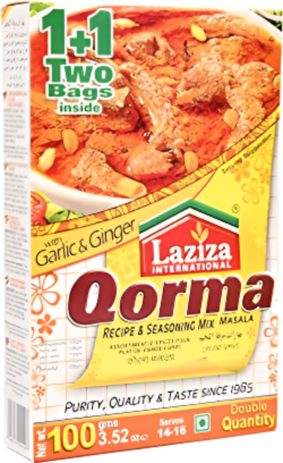 Laziza Qorma Masala 라지자 고르마 마살라 100g, 1개