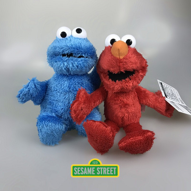 芝麻街 餅乾怪獸 Elmo 絨毛娃娃