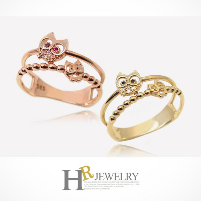 [HR]14K 더예쁜 부엉이 반지(택1)