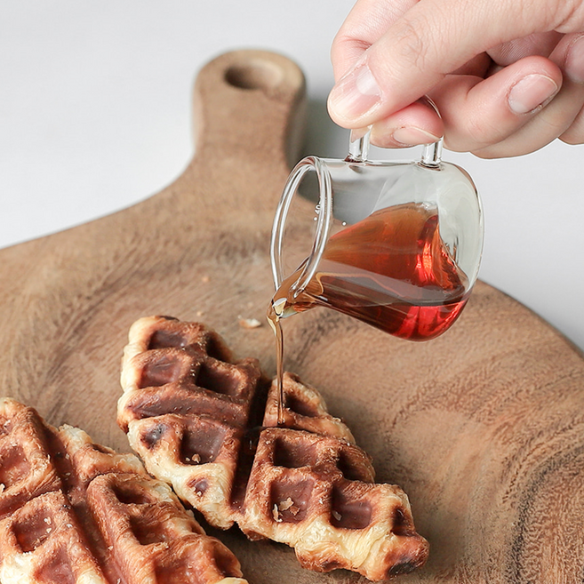 내열유리 더블 눈금 시럽 샷잔 에스프레소 잔 글라스, 1개