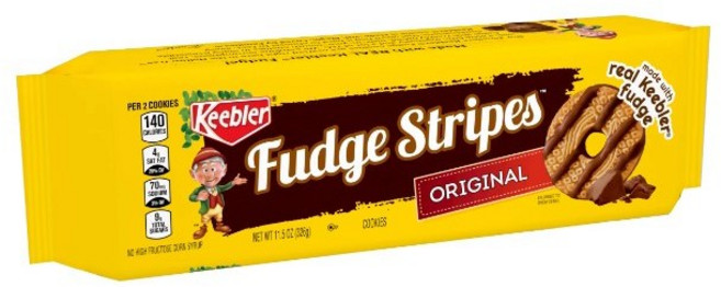 [미국직배송]키블러 퍼지 스트라이프 쿠키 325g/Keebler Fudge Stripes Original Cookies, 325g, 1개