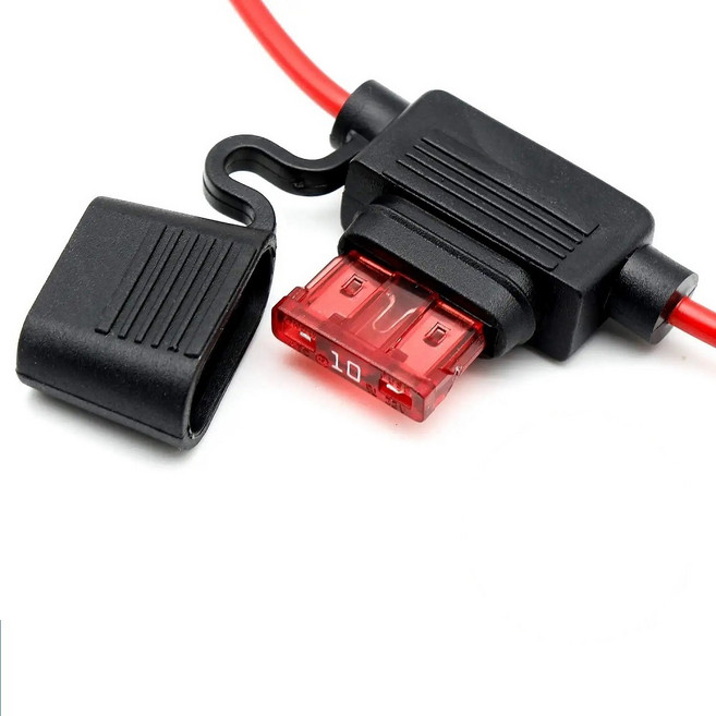대형퓨즈용 16AWG 전선 방수퓨즈홀더+ 10A 휴즈 포함 ATO/ATC Fuse Holder with 10A Fuse