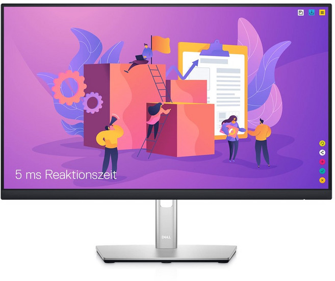 DeLL P2422h 모니터 24인치 화면 FHD IPS 피벗 Pivot HDMI DP D-Sub 지원, 60.4cm