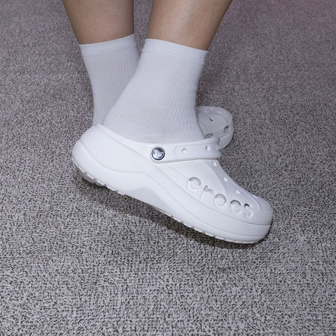 크록스 플랫폼 클로그 화이트