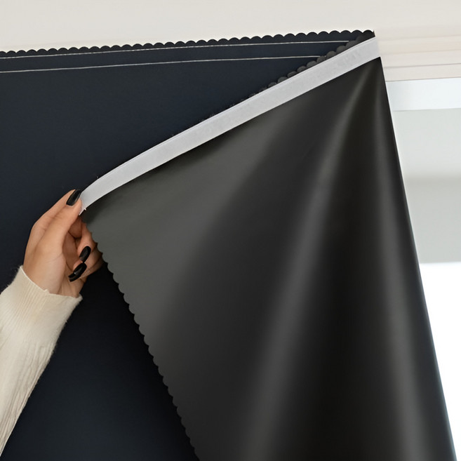 소브홀릭 붙이는 암막커튼 벨크로 커튼