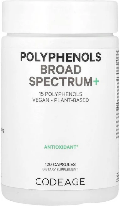 폴리페놀 브로드 스펙트럼+ 120캡슐 코드에이지, 120정, 1개 - 쿠팡