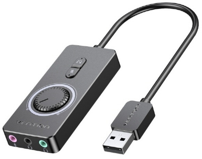 벤션 프리미엄 USB 외장형 사운드카드, CDRBF 1m, 1개