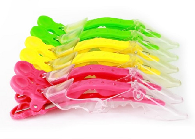 [정품] 쪼야 미용실 집게핀 킹클립 1세트 (6 pcs) 헤어핀셋 악어핀 헤어클립, 1개