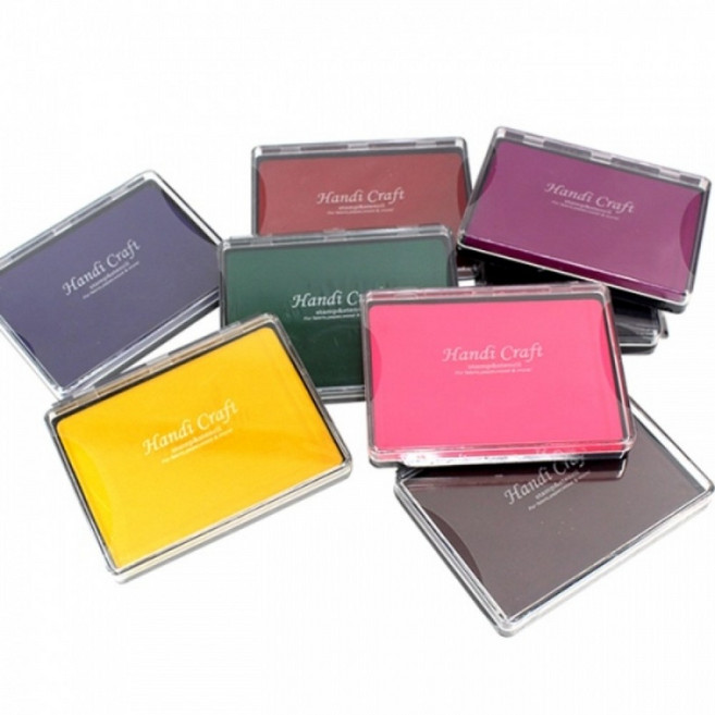 규장 패브릭 스탬프 패드 대형 교구 재료, 대 파랑, 대 파랑