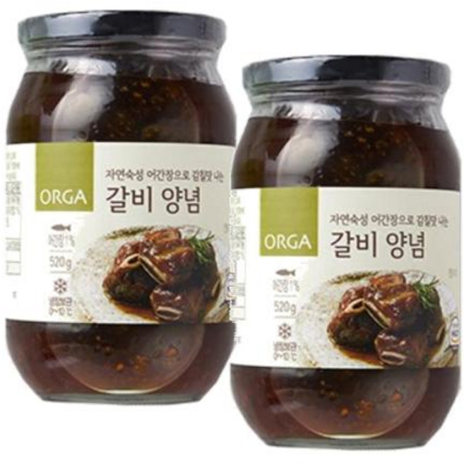 올가 갈비양념 어간장감칠맛, 2개, 520g
