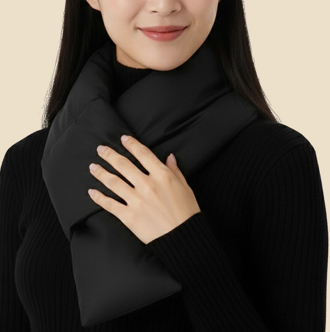 캐디샵 여성 남자 방한 경량 패딩 목도리