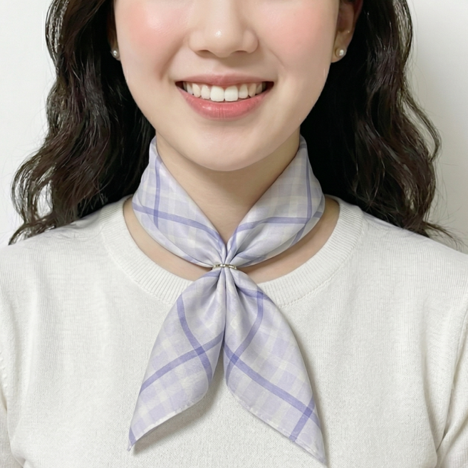 닥스 스카프 쁘띠 여성 체크