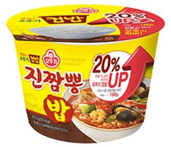 12EA 컵밥 217.5g 오뚜기 진짬뽕밥