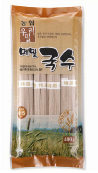 [농협] 국내산 우리밀 메밀국수 농협 (4-5인분), 400g, 1개