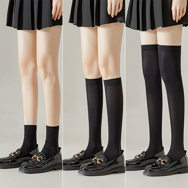 에멜강스 스타킹양말 장목 니삭스 오버니삭스 3종 세트