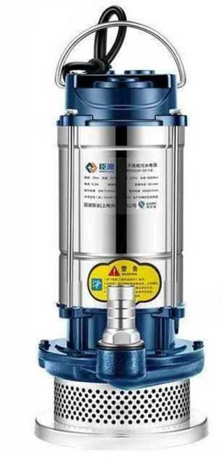 수중 펌프 1마력 자동 계양 배수 농업용 220V 양수기, 370W 1인치 5m 라인+워터벨트, 1개