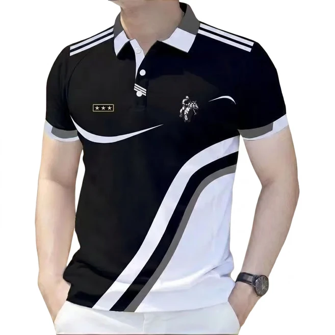 [딜마켓] 장민상의 / 남성 여름 데일리 배색 카라 PK 반팔 티셔츠 상의