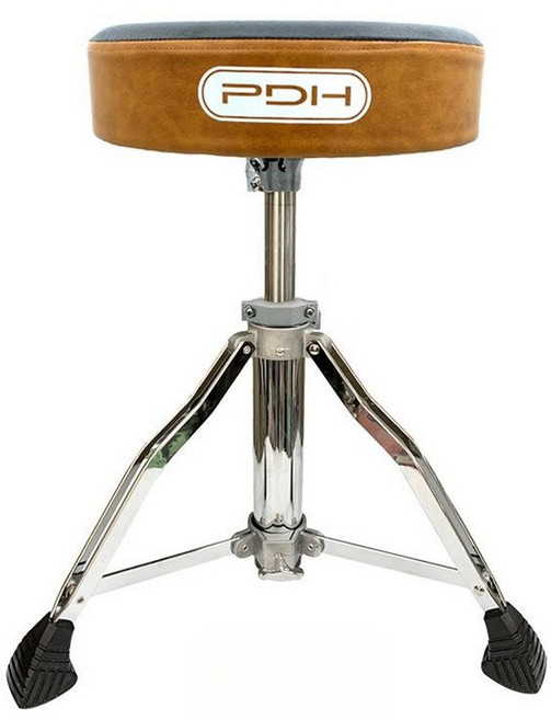 PDH SW-DT-39 전문가용 드럼 의자 리프트형 높이 조절 메모리락 안장형 스툴, 1개, [벨벳] 벨벳그레이+브라운