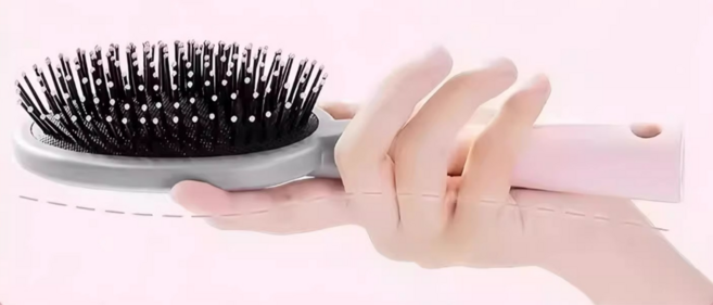 여성 머리빗 뿌리 볼륨 헤어브러쉬 엉킴방지 드라이빗 패들 브러쉬, 1개, 핑크