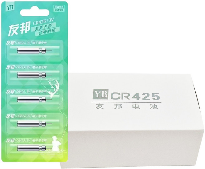 리튬전지 CR-425 낚시 전자찌 건전지, 100개