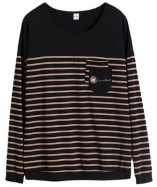 여성 중년 긴팔 티셔츠 캐주얼 빅사이즈 봄가을 상의