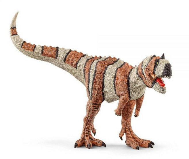 Schleich 공룡 - 움직일 수 있는 턱이 22.9cm(9인치) 마준가사우루스 장난감 남아 및 여아용 현실적인 액션 피규어 재미있는 화이트 레드 티렉스 만 5세 이상 아동용, Schleich 공룡 - 움직일 수 있는 턱이 22.9