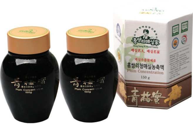 홍쌍리 청매실농축액 2병x150g 매실 농축 액 기스 고, 150g