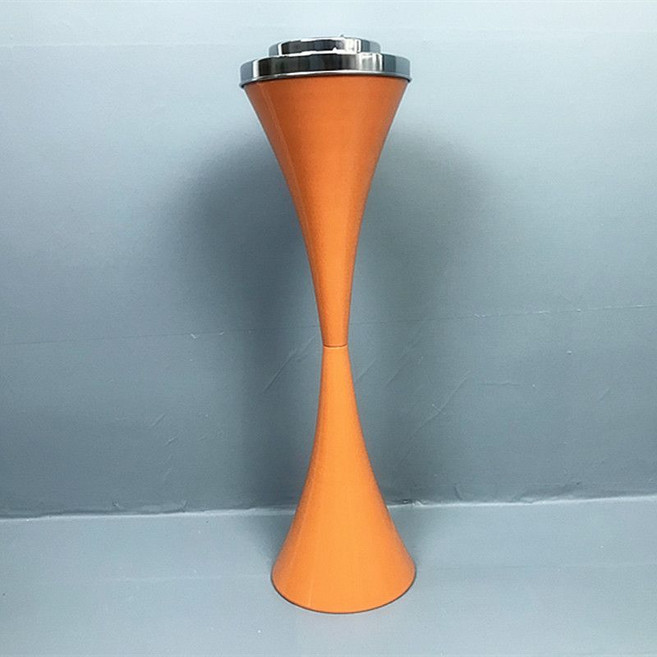 스탠드 재떨이 뚜껑재떨이 야외용 업소용 카페 재털이 담배꽁초, 주황색(높이58CM), 5개