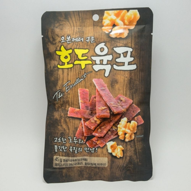 호두육포, 1개, 45g