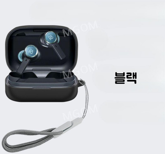 베오플레이 EX 케이스 호환 Eleven 실리콘 커버 Beoplay EX 보호 커버 파우치, 블랙, 1개