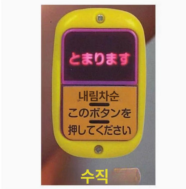 일본 JR 출발 벨 가챠 컬렉션 하차벨 미니어처 피규어 지하철 버튼 전철 발차 소형 모형, 1개