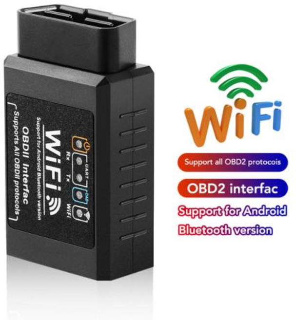 ELM 327 V1.5 와이파이 OBD2 와이파이 스캐너 자동 ODB2 ELM327 피아트 500 두카토 팬더 500L 푼토 란시아 무사 신제품, 1개