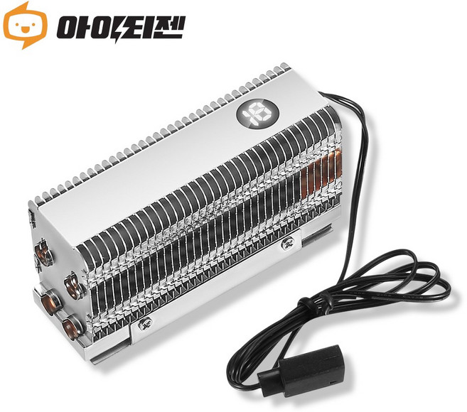 M.2 SSD 방열판 NVME 히트싱크 구리 히트파이프 고급형 P207T 온도표시