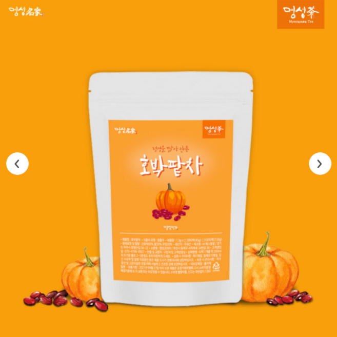 [명성명가]호박팥차30T 구수하게 즐기는 건강차 붓기관리, 45g, 30개입, 1박스