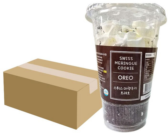 스위스 머랭쿠키 오레오, 12개, 30g