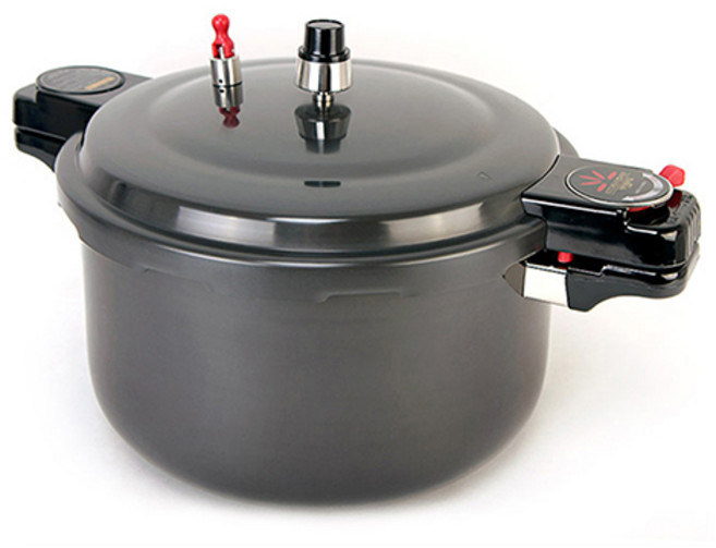 키친플라워 업소용 경질 압력솥 30인용, 검정, 16L