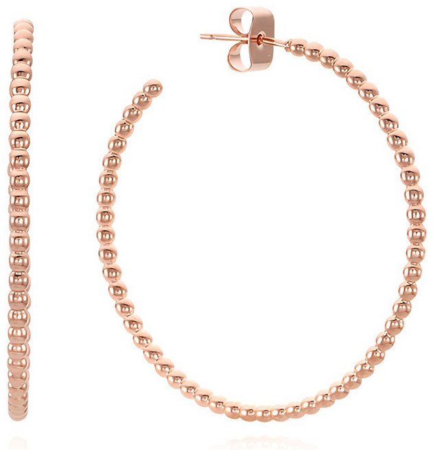 레베르 여성 트렌디 무드 데일리 링 귀걸이 14K 골드핀 원터치 귀걸이