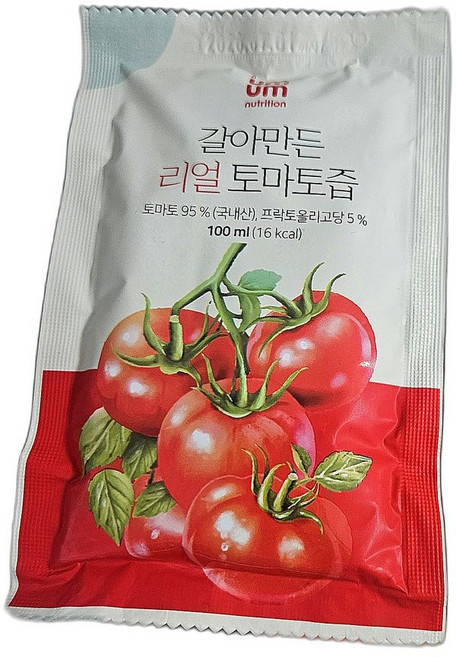 신선한 토마토즙 비타민C 풍부 자연의 맛 그대로 담은 음료 40포 1개, 40개, 100ml