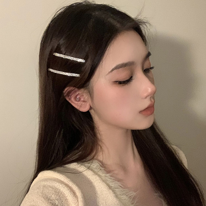 IDEA1st 큐빅 실핀 헤어핀 앞머리 얇은 옆머리 실삔 머리핀