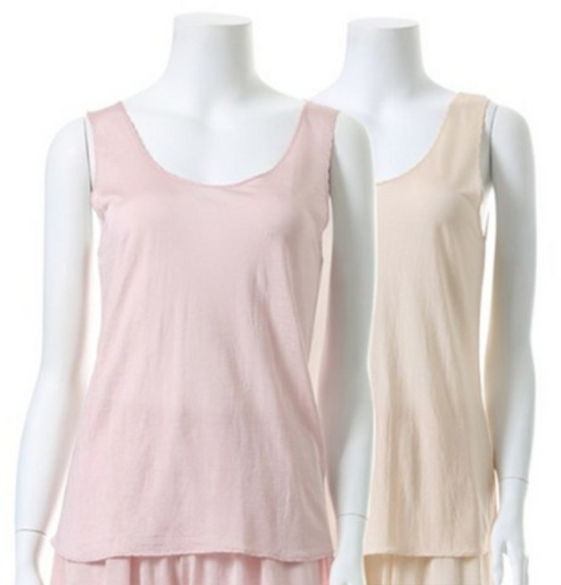 캐리루시 국산 인견 무지 조끼런닝(2P)