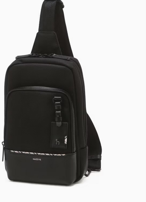 [AK분당점][헤지스ACC]블랙 라인배색 슬링백 HJBA6E063BK