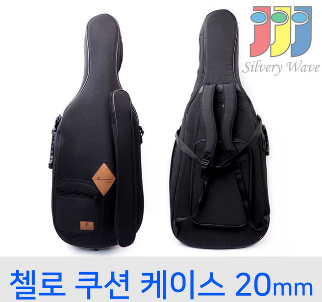 수웅 국산 첼로 가방 쿠션 폼케이스 블랙 두께 20mm 1/4~4/4, 1개