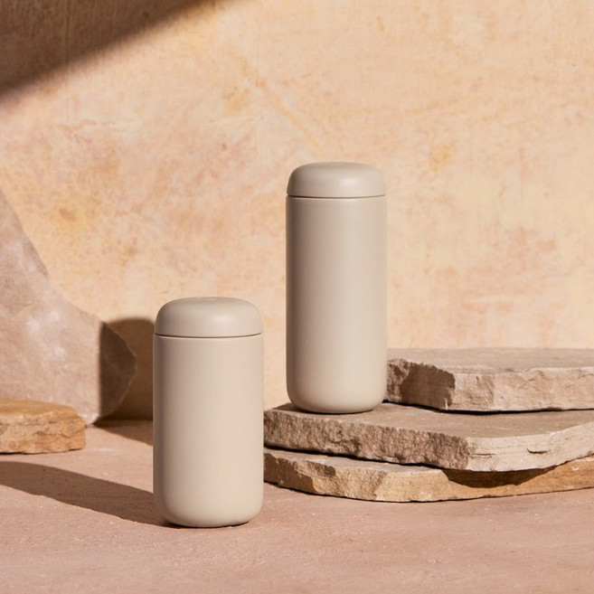 FELLOW CARTER MOVE MUG 卡特隨行真空保溫杯, 霧豆沙-新色系,12oz(355ml), 1個